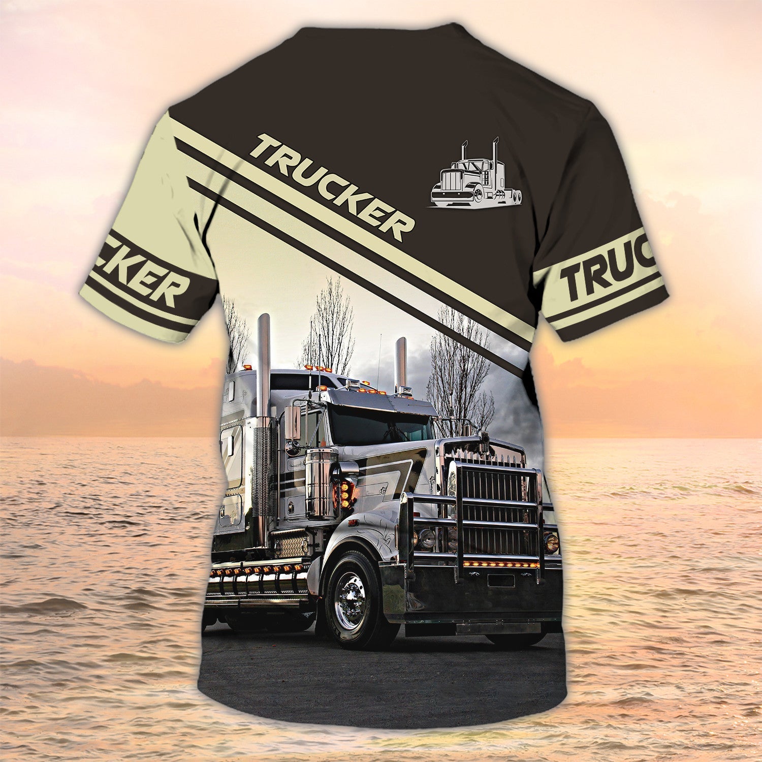 Personalized 3D Big Truck T Shirts For Men And Women, Truck Driver Uniform Shirt, Best Shirt For Him