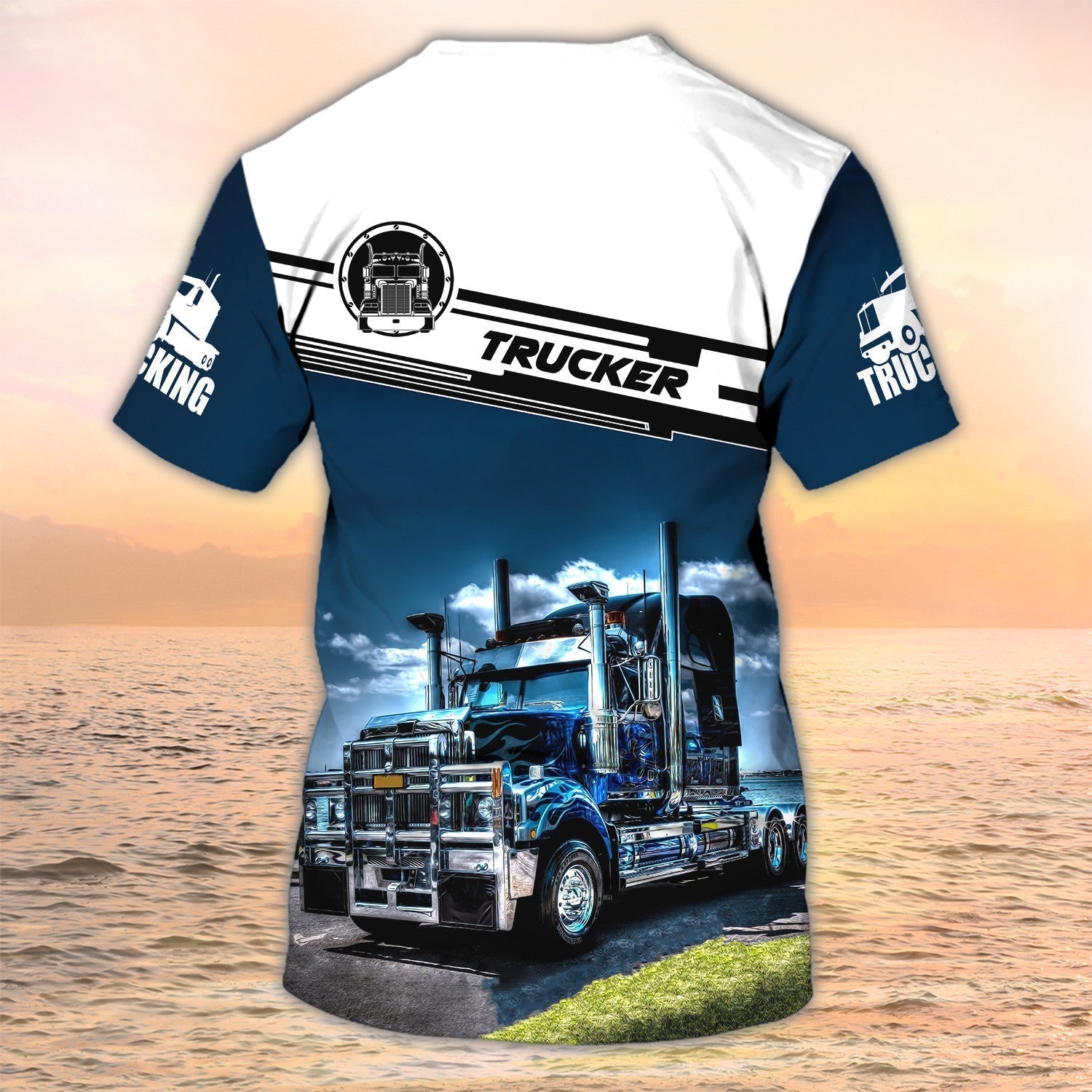 Custom Name Tow Truck Driver Shirts, Big Truck T Shirts, Truck Driver Gift For Him