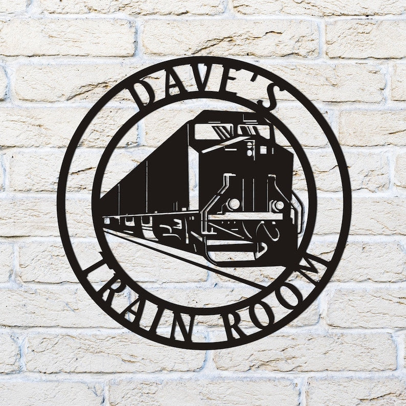 Railspirit Railroad Signs, Railway Sign, Train Sign, Train Room, Train Decor, Train Sign