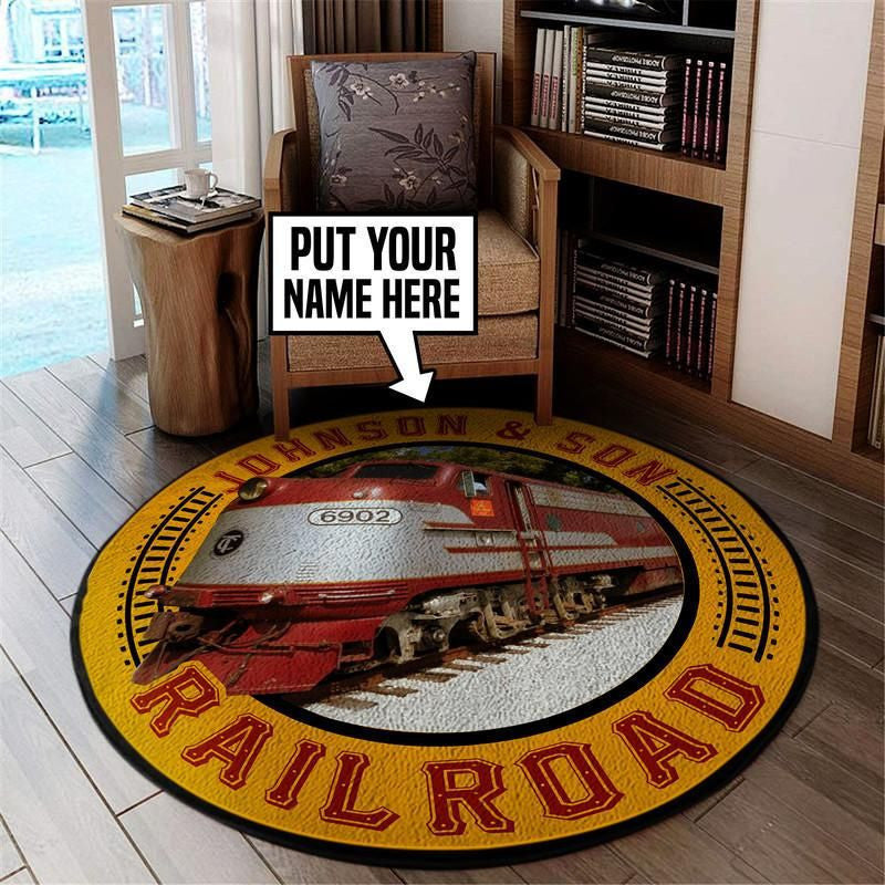 Railspirit Personalize Tennessee Central Railway Living Room Round Mat Circle Rug