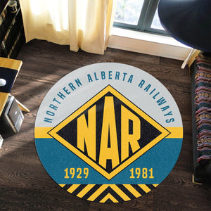 Railspirit Northern Alberta Railroad Round Mat Round Floor Mat Room Rugs Carpet Outdoor Rug Washable Rugs