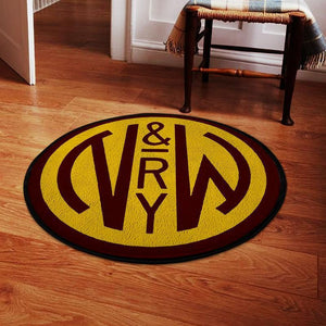 Railspirit Norfolk Living Room Round Mat Norfolk And Western Railway Circle Rug