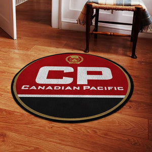 Railspirit Cprr Round Mat Canadian Pacific Railway Round Floor Mat Room Rugs Carpet Outdoor Rug Washable Rugs
