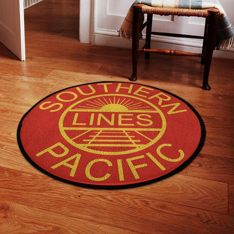 Railspirit Southern Living Room Round Mat Southern Pacific Circle Rug