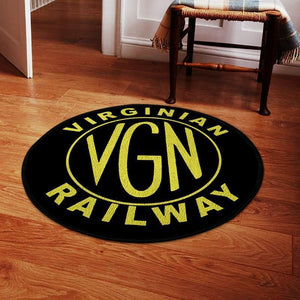 Railspirit Virginian Living Room Round Mat Virginian Railway Circle Rug