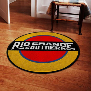 Railspirit Rgs Living Room Round Mat Rgs Rio Grande Southern Railroad Circle Rug