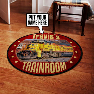 Railspirit Personalized Chessie System Railroad Round Mat Round Floor Mat Room Rugs Carpet Outdoor Rug Washable Rugs