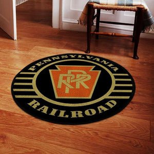 Railspirit Pennsylvania Living Room Round Mat Prr Pennsylvania Railroad Circle Rug