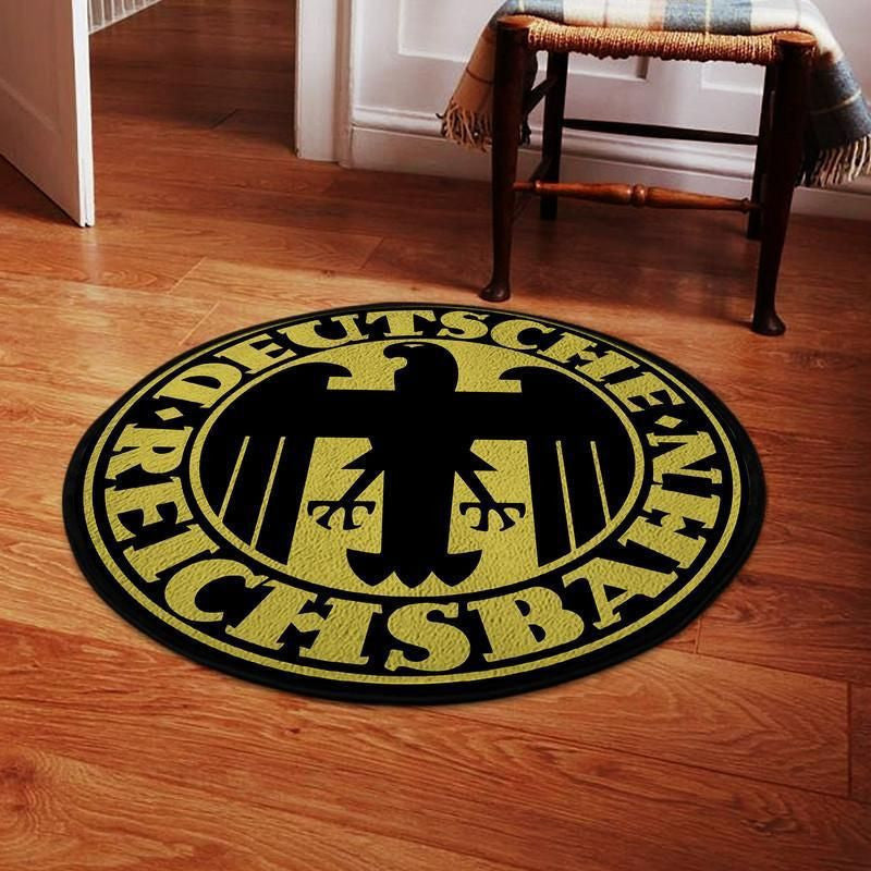 Railspirit Drg Living Room Round Mat Deutsche Reichsbahn Gesellschaft Circle Rug