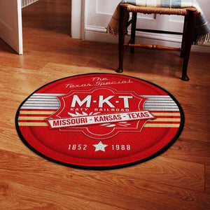 Railspirit Katymkt Living Room Round Mat Katy Railroad Mkt Circle Rug