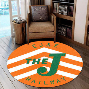 Railspirit The J Joliet And Eastern Railway Round Mat Round Floor Mat Room Rugs Carpet Outdoor Rug Washable Rugs