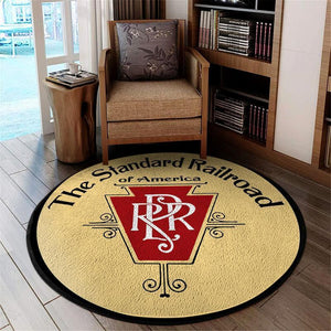 Railspirit Rpr Railroad Reproduction Round Mat Round Floor Mat Room Rugs Carpet Outdoor Rug Washable Rugs