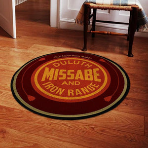 Railspirit Duluth Living Room Round Mat Duluth, Missabe, & Iron Range Railroad Circle Rug