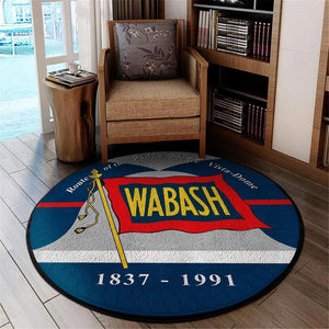 Railspirit Wab Living Room Round Mat Wabash Railroad Wab Circle Rug