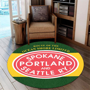 Railspirit Sps Spokane Portland And Seattle Railroad Round Mat Round Floor Mat Room Rugs Carpet Outdoor Rug Washable Rugs