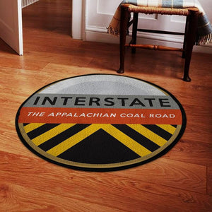Railspirit Ir Living Room Round Mat Interstate Railroad Circle Rug