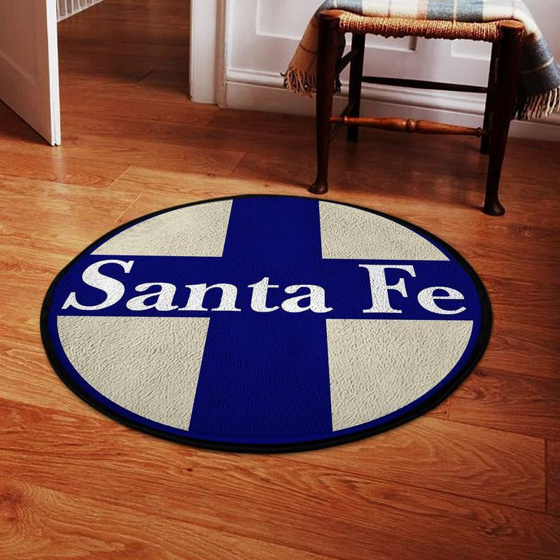 Railspirit Santafe Living Room Round Mat Santa Fe Bnsf Circle Rug
