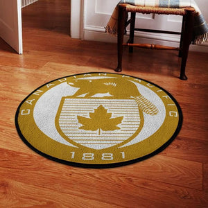 Railspirit Cpr Living Room Round Mat Canadian Pacific Railroad Circle Rug