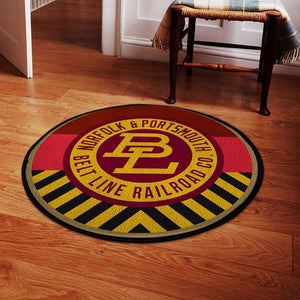 Railspirit Npbrr Living Room Round Mat Norfolk & Portsmouth Beltline Railroad Circle Rug