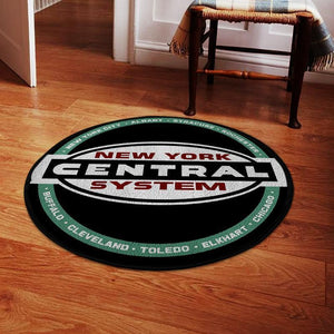 Railspirit Ncr Round Mat New York Central Railroad Round Floor Mat Room Rugs Carpet Outdoor Rug Washable Rugs