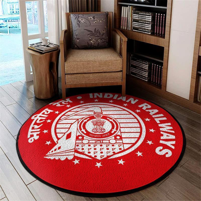 Railspirit Northcentral Round Mat North Central Railway Round Floor Mat Room Rugs Carpet Outdoor Rug Washable Rugs