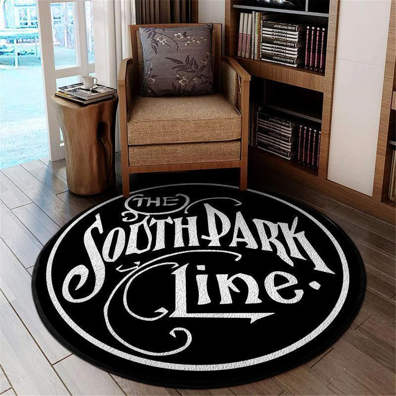 Railspirit Dsplrr Round Mat Denver South Park Line Railroad Round Floor Mat Room Rugs Carpet Outdoor Rug Washable Rugs