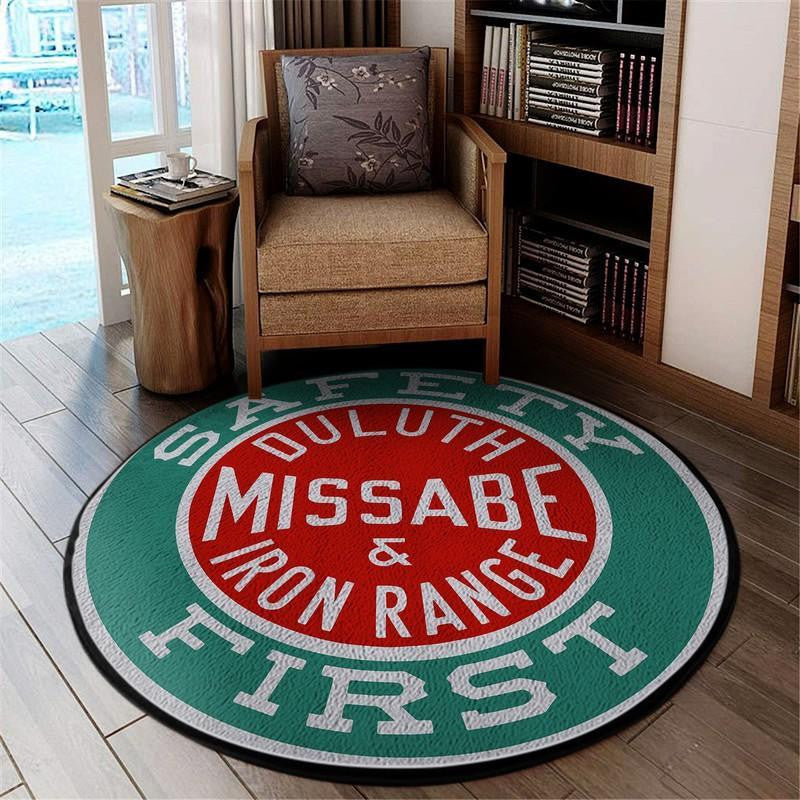 Railspirit Dmir Living Room Round Mat Dmir Duluth Missabe & Iron Range Circle Rug