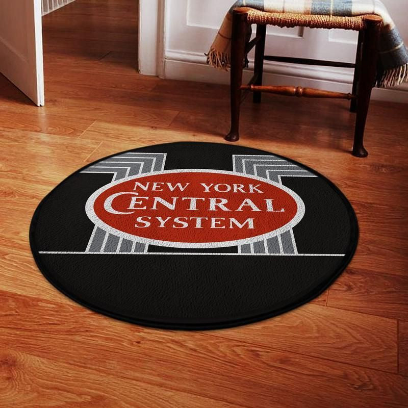 Railspirit Ncr Living Room Round Mat New York Central Railroad Circle Rug
