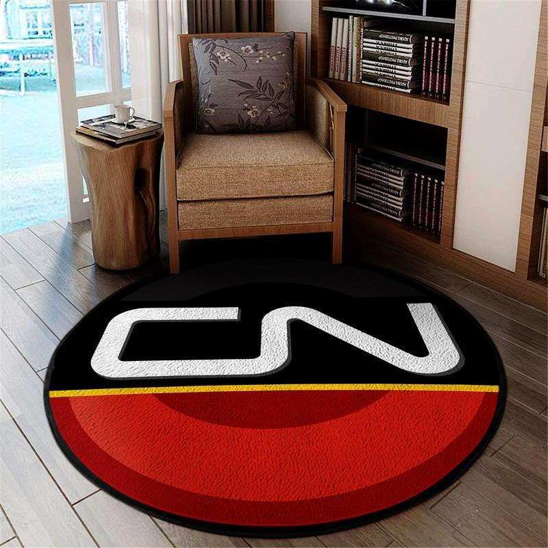 Railspirit Cn Canadian National Railway Round Mat Round Floor Mat Room Rugs Carpet Outdoor Rug Washable Rugs