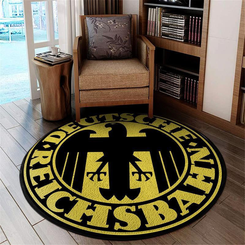 Railspirit Drg Living Room Round Mat Deutsche Reichsbahn Gesellschaft Circle Rug
