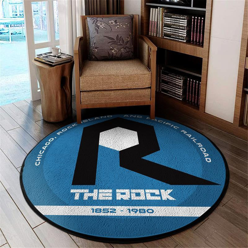 Railspirit Rockisland Living Room Round Mat Circle Rug