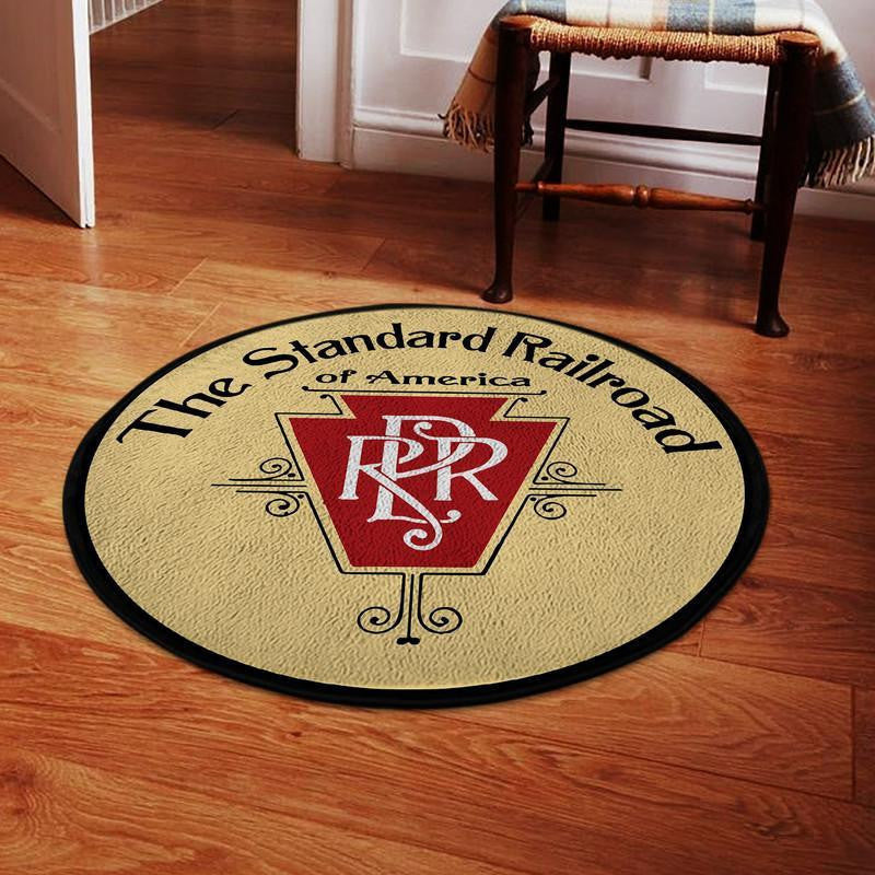 Railspirit Rpr Railroad Reproduction Living Room Round Mat Circle Rug