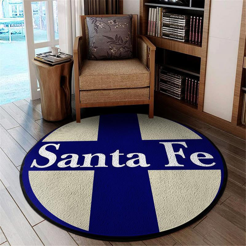 Railspirit Santafe Living Room Round Mat Santa Fe Bnsf Circle Rug