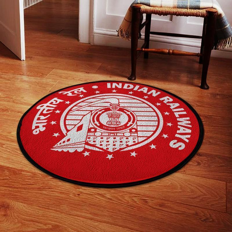 Railspirit Northcentral Round Mat North Central Railway Round Floor Mat Room Rugs Carpet Outdoor Rug Washable Rugs