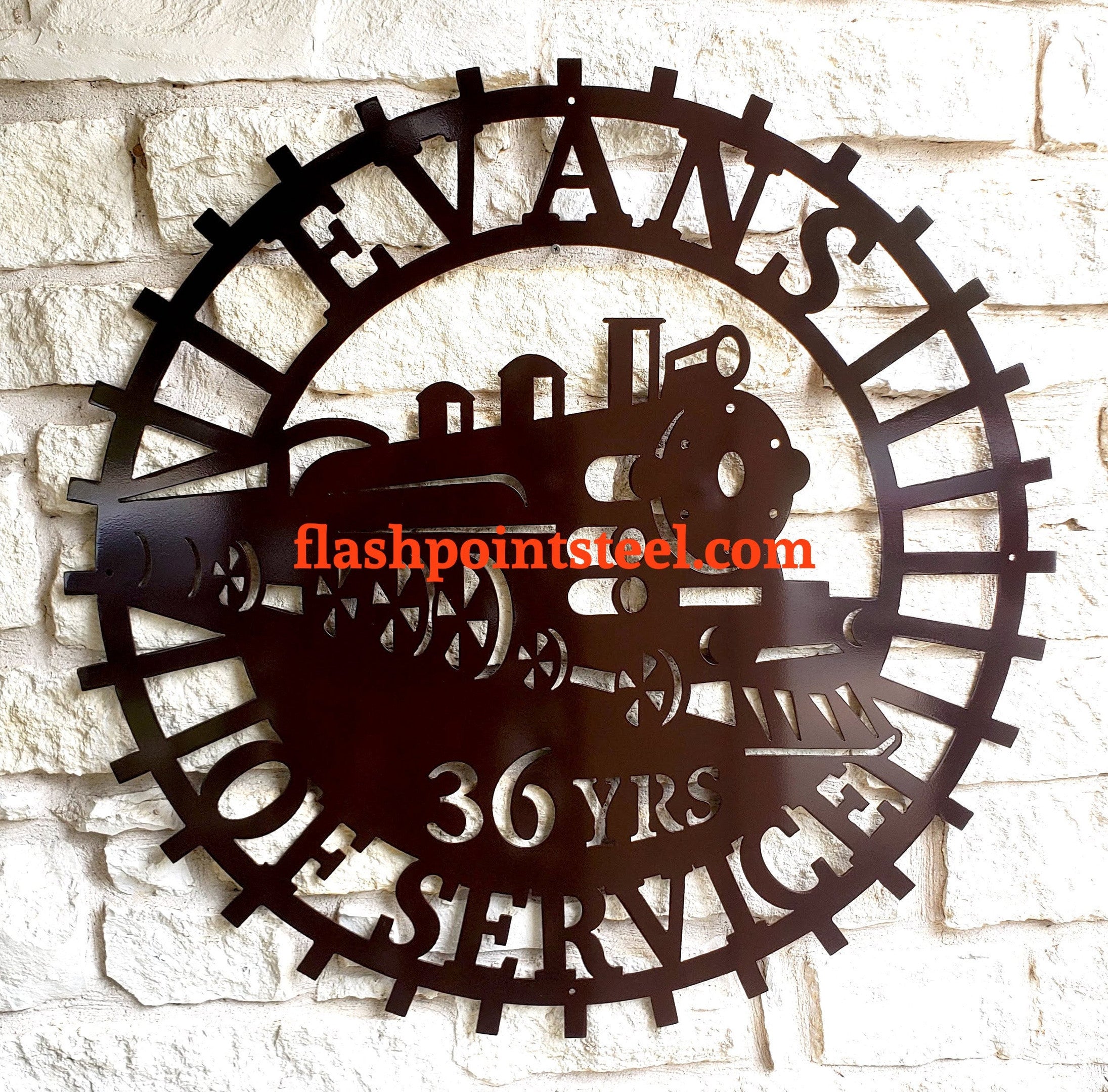 Railspirit Personalized Train Sign, Retired Train Engineer, Locomotive Train, Gift Retirement, Rail Track, Railroad Metal Sign