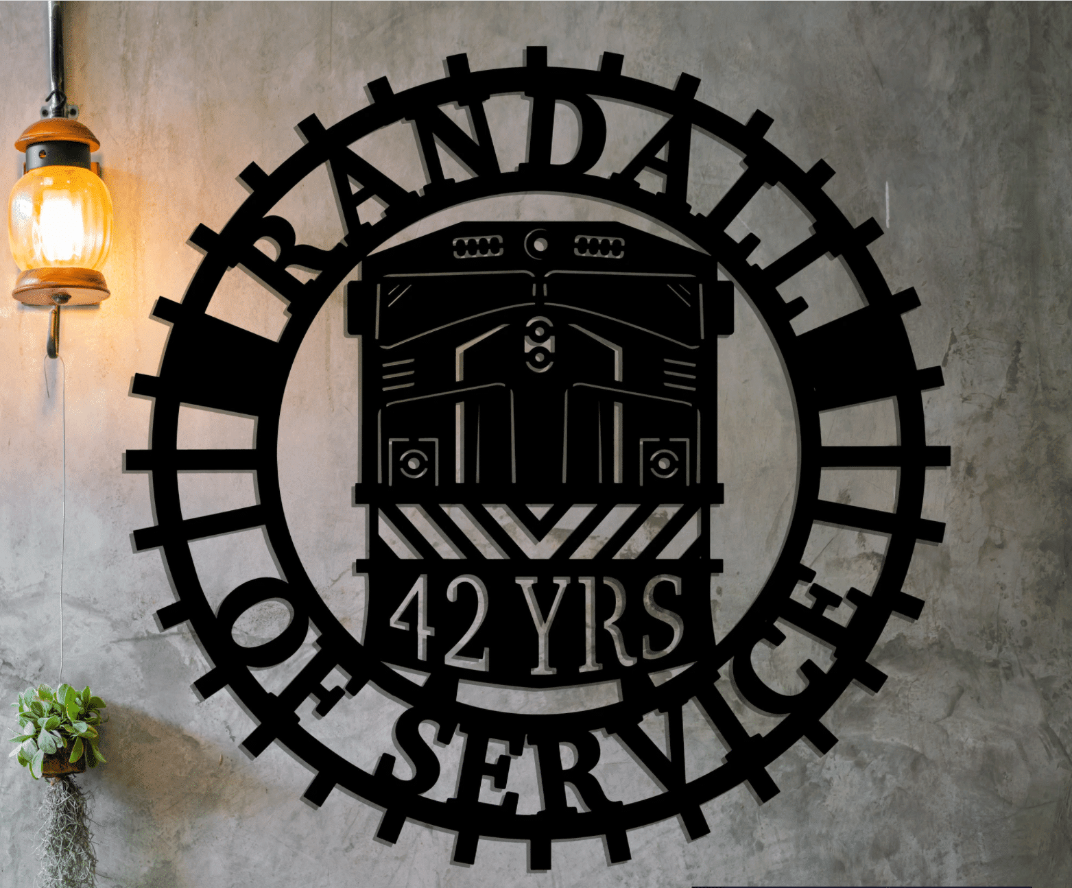 Railspirit Train Sign, Retired Train Engineer, Personalized Train Sign, Gift Retirement, Metal Sign, Railroad Sign, Retired Railway Metal Signs