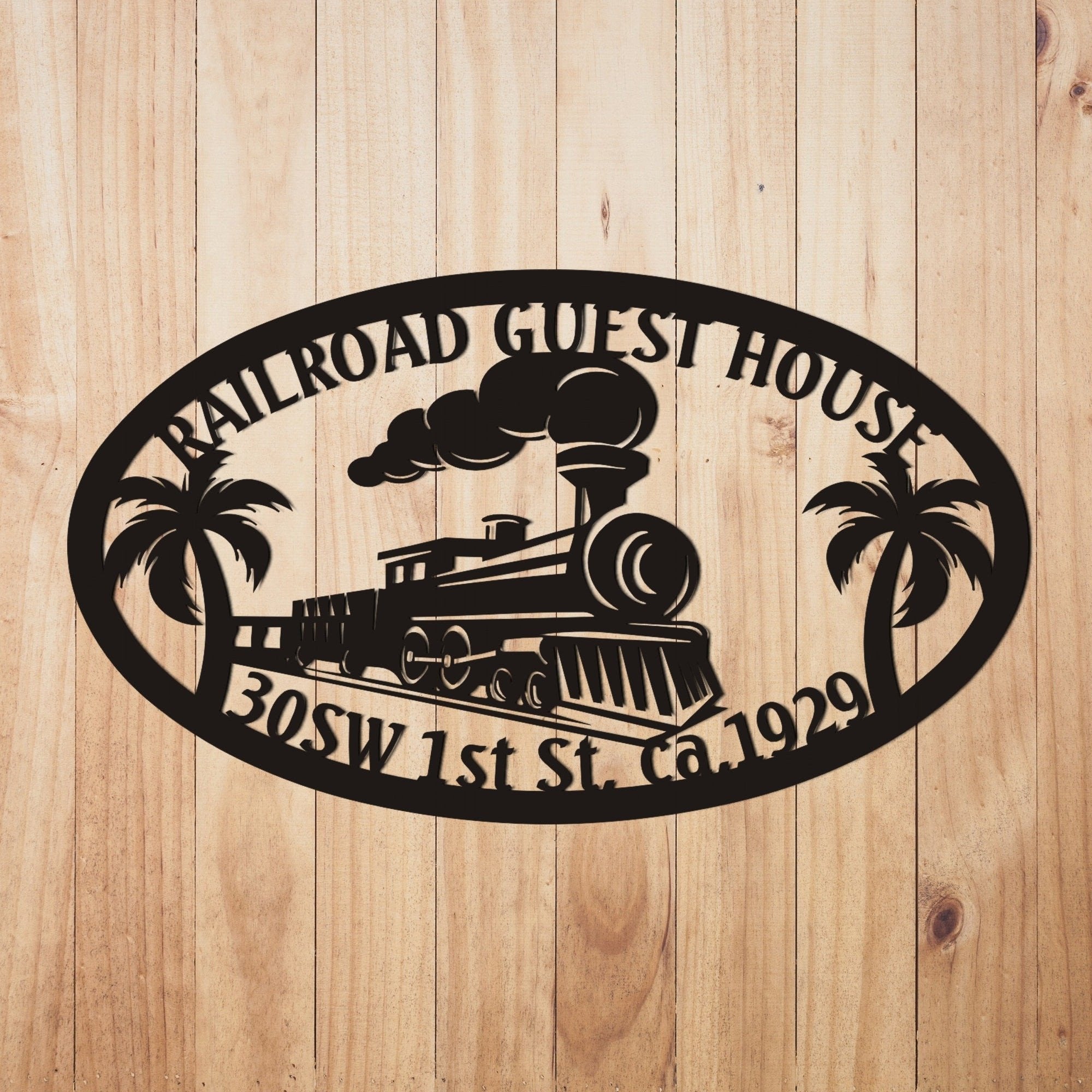 Railspirit Railroad Signs Railway Sign Train Sign Train Room Train Decor