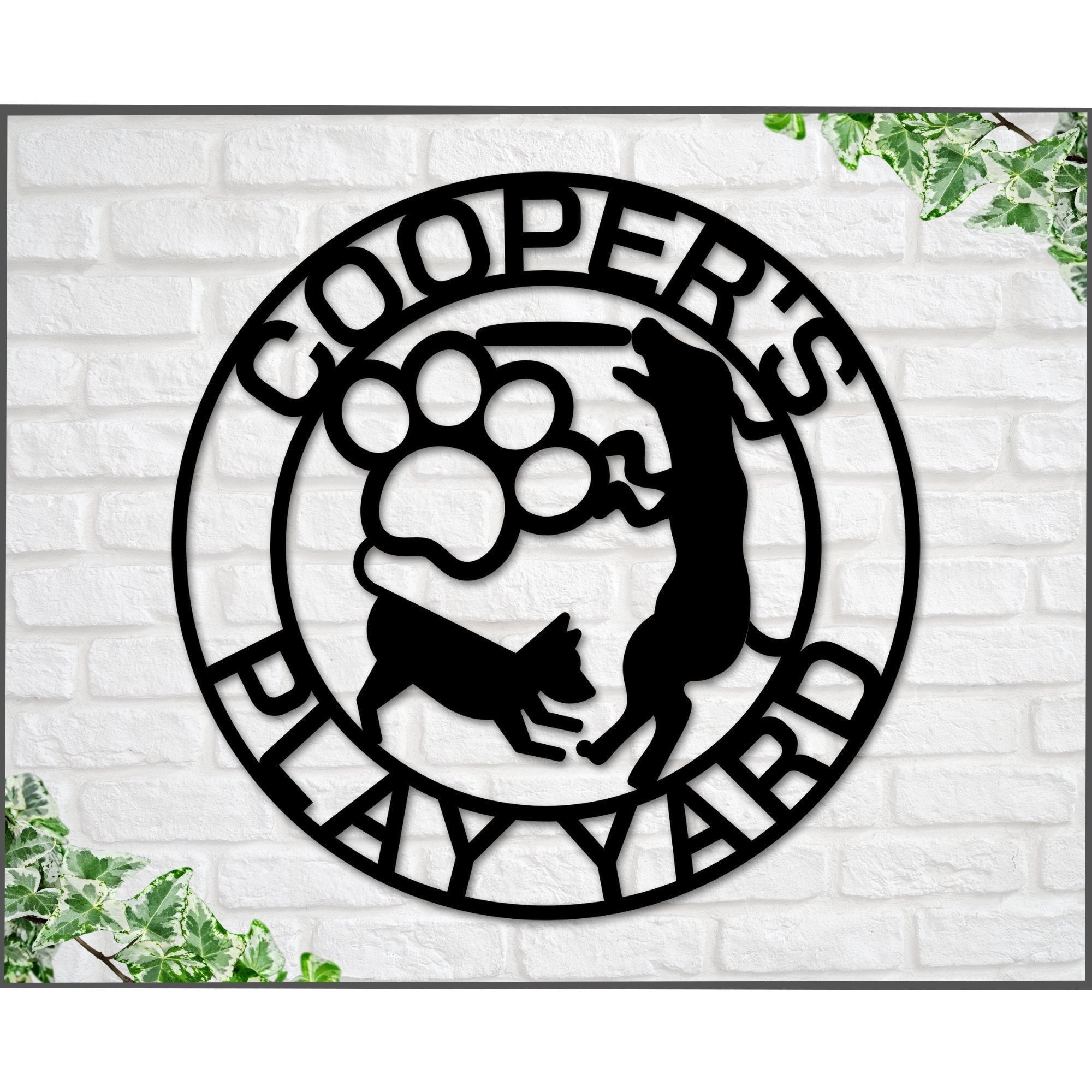 Railspirit Play Yard Sign Pet Play Yard Sign Dog Play Yard Sign Dog Daycare Business Sign Dog Training Service Dog Sign Dog Park Sign Pet Park