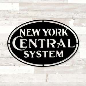 Railspirit New York Central System Railroad Logo Metal Sign New York Central Logo Train Logo Sign Railroad Sign Model Railroad Sign