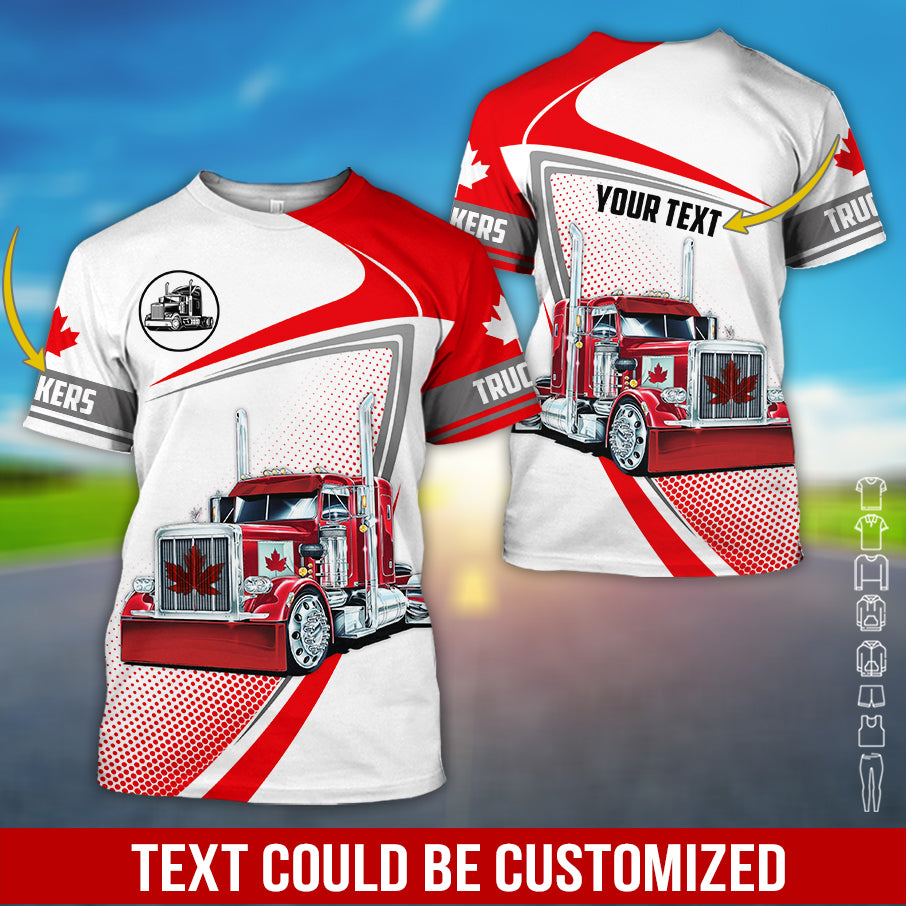 Custom Name Love Truck Uniform, Personalized T-shirt for Truck Lovers
