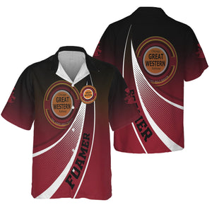 Railspirit Personalized Chicago Great Western Railroad Hawaiian Shirt Railway-Themed Style Shirt Gift Idea For Trainspotter