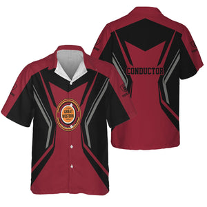 Railspirit Personalized Chicago Great Western Railroad Hawaiian Shirt Unique Style with Custom Job Train Shirt