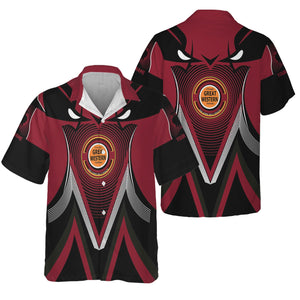 Railspirit Personalized Chicago Great Western Railroad Hawaiian Shirt Vibrant Graphic Pattern Shirt For Train Enthusiasts