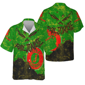 Railspirit Personalized Elgin Joliet And Eastern Railroad Hawaiian Shirt Torn Graphic Style Train Shirt For Rail Junkie