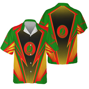 Railspirit Personalized Elgin Joliet And Eastern Railroad Hawaiian Shirt Lightning Graphic Style Shirt Gift Idea For Train Lover