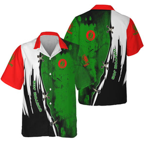 Railspirit Personalized Elgin Joliet And Eastern Railroad Hawaiian Shirt Retro Stitches Design with Custom Position Train Shirt