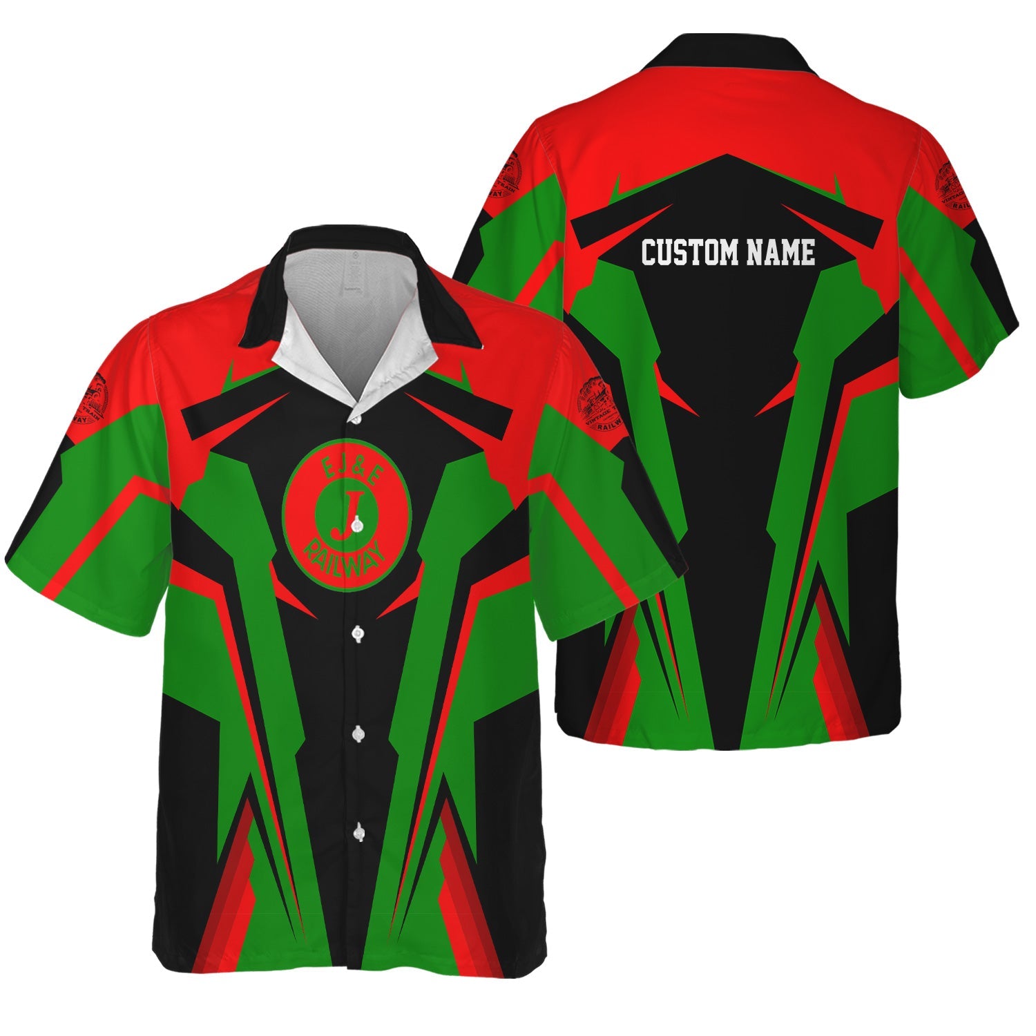 Railspirit Personalized Elgin Joliet And Eastern Railroad Hawaiian Shirt Strong Line Style Train Unisex Shirt All Over Print