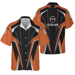 Railspirit Personalized Bessemer And Lake Erie Railroad Hawaiian Shirt Lightning-Edge Design Train Shirt For Railroad Lovers