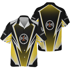 Railspirit Personalized Bessemer And Lake Erie Railroad Hawaiian Shirt Lightning Graphic Style Shirt Gift Idea For Train Lover