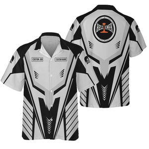 Railspirit Personalized Bessemer And Lake Erie Railroad Hawaiian Shirt Workwear-Inspired with Custom Position Train Shirt